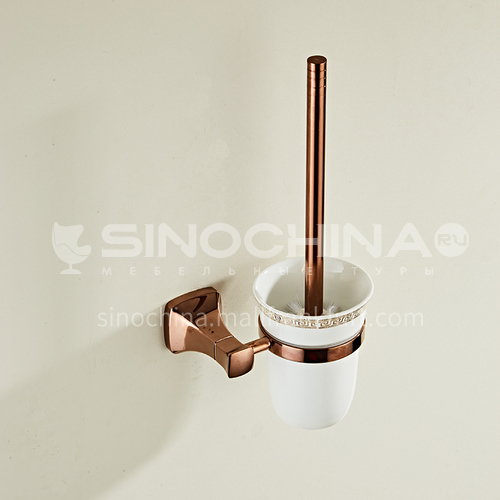 Bathroom simple rose gold stainless steel toilet brush80808